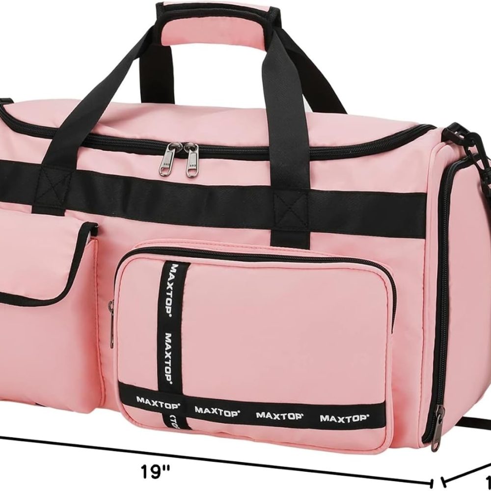 Gym Bag for Women Men Travel Duffle Bag Large Capacity Carry On Weekender Overnight Bag With Shoe Compartment Gym Tote Dry Wet Separation Duffel Bag for Travel - Image 9